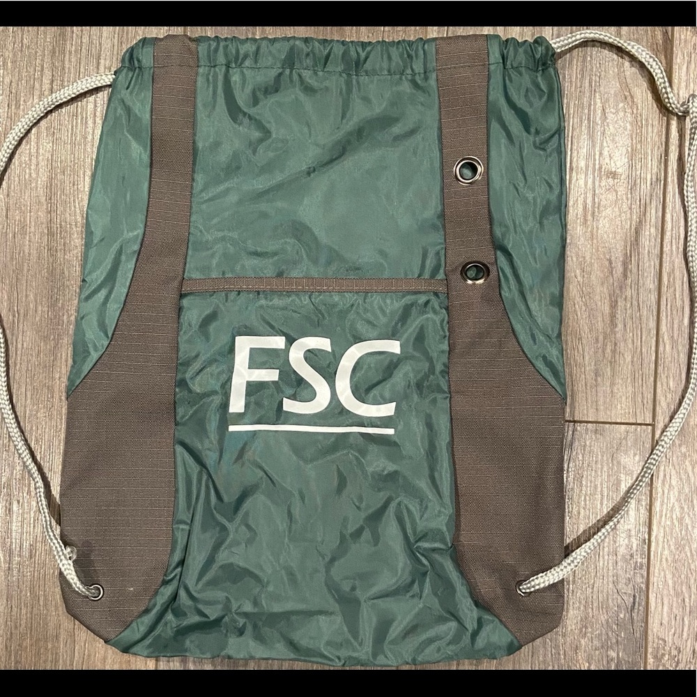 Farmingdale State College Drawstring Bag. New